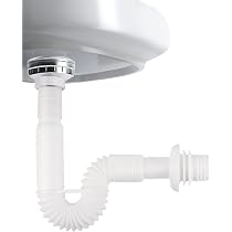 Tuyau De Vidange évier Extensible - Double Tête, Plastique Résistant, Anti-odeurs, Installation Sous évier