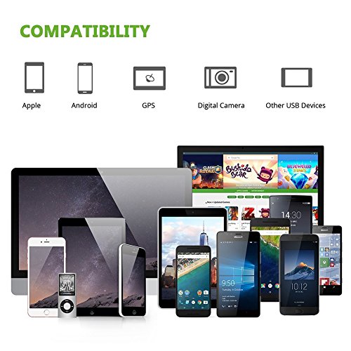 3-in-1 USB Typ-C Ladekabel-Lebenslange Garantie-TUOYA Multi 3-in-1 Lightning & Micro USB Nylon Geflochtenes 2A Ladekabel mit 8 Pin Ligtning / Typ C / Micro USB Stecker für iPhone iPad, Type C und Android Smartphones (2xRot) - 3