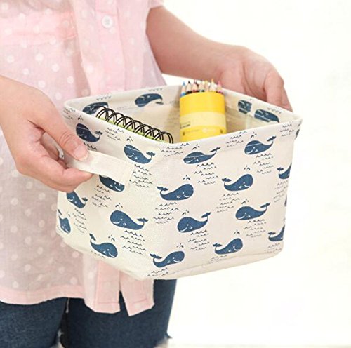 iTemer kosmetik koffer make up tasche Aufbewahrungsbox Stoff Ablagebox Tiere und pflanzen muster - 3