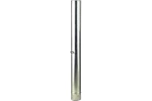 WOLFPACK LINEA PROFESIONAL - Tubo Estufa Acero Galvanizado Ø 110 mm, Ideal Estufas de Leña, Chimenea, Alta resistencia, Conducto Humos. Con Llave