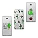 Produktbild Huawei Nova Young / Y6 2017 Hülle 3PC Kaktus Weichem Silikon [Scratch-Resistant] Clear Bumper Handy Tasche Telefon Etui TPU Schale für Huawei Nova Young / Y6 2017 mit EIN Einhorn Schlüsselanhänger