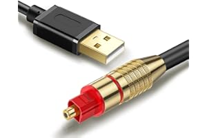 Tackston USB A to TOSLINK Optical Audio Adapter, Unidirectional USB A to SPDIF Digital Converter Compatible with Windows Linux PS4/PS5 Lenovo HP Asus Dell PC Laptop Computer