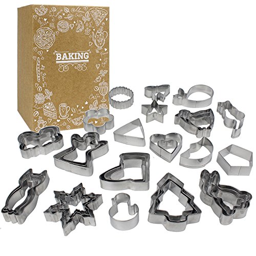 Goodlucky365 Kekses Ausstecher, rostfreier Stahl Ausstechform, Butterbrot, Obst, Gemüse, Torte Ausstecher mit Vielfältige Formen