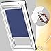 Produktbild Orignal VELUX Verdunkelungsrollo DSL F04 2055 / Bedienart : Solar / Farbe : Uni Blau / Fenstergröße : F04 / Fenstertypen : GGU, GPU, GHU, GTU, GXU, GGL, GPL, GHL, GTL, GXL