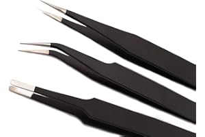 Tigofly 3 Stück/Set Fliegenbindewerkzeuge antistatische Präzisionspinzette Zubehör
