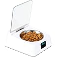 YINGY Automatic Pet Feeder with LCD Display, Pet Food Dispenser, Infrared Automatic Sensor Switch Cover, Moisture-proof Smart Bowl for Pet Cat and Dog (5L / White)
