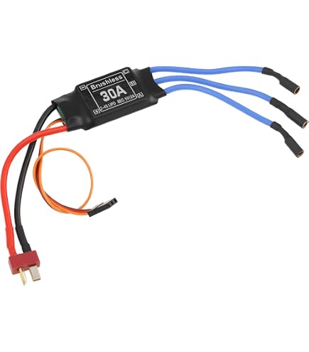 Contrôleur de Vitesse électronique, contrôleur de Vitesse ESC brossé 20A, contrôleur de Vitesse RC avec Frein pour Voiture/Bateau RC
