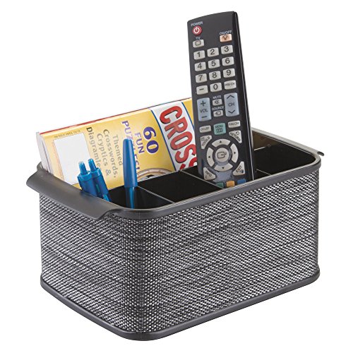 InterDesign 34987EU Twillo Besteck Caddy für die Küche Arbeitsplatte Esstisch, Plastik, smoke / schwarz, 25,4 x 16,51 x 11,43 cm - 5