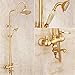 Produktbild KVM@D Home Wasserhahn Continental Full Kupfer Titan Gold und kalt Wasser Dusche Set