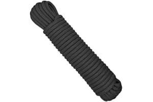 A10 EQUIPMENT Paracorde Longueur 15 m - Ø 7 mm Expédition Noir