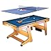 Produktbild Riley FP-6TT • 2-in-1 Multifunktionsspieltisch • Pool-Billardtisch • Tischtennis • Klappsystem • Zubehör • Queues • Kugeln • Bälle • Schläger • buche