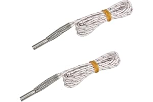 Globaldream 2 Pièces 12V 50W Amélioré En Céramique Cartouche Chauffe Fil 1 M Imprimante Accessoires Tube De Chauffage pour Imprimante