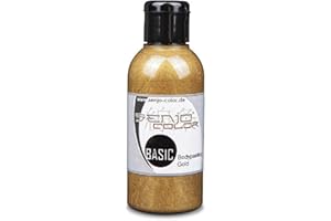 ‎SENJO COLOR Senjo Color Basic Bodypainting Farben I Gesichts- & Körperfarbe I Karneval, Fasching I 75 ml I Airbrush Farbe Gold