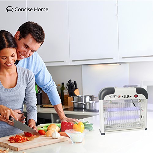 Concise Home 12W UV INSEKTENVERNICHTER, SCHNELL, EINFACH, CHEMIEFREI, Schädlingsbekämpfung, Mückenabwehr, Insektenabwehr u. Insektenlampe in einem, GEGEN alle fliegenden INSEKTEN … - 5