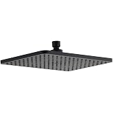 Fause Tepe Duş Başlığı 29,5x19 cm KTD122 (Mat Siyah)