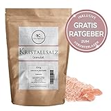 850 g Sal cristalina gruesa / Natural y Ecológica / Del Himalaya | Rica combinación con ajo | Especia esencial de la cocina para muchas recetas como Pescados & Mariscos Salsas Sopas