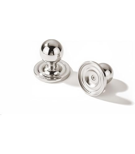 10-Pack Polished Brass Cabinet Knobs With Backplate – Heavy-Duty Bifold Closet Door Hardware
