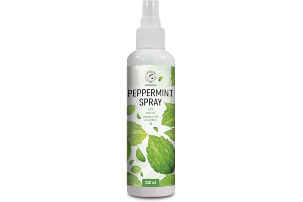 Peppermint Aromatic Spray 250ml - Peppermint Essential Oil - Room Mist - Air Freshener - Pillow & Linen - Wardrobe Freshener