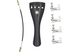 KEENSO Cordier pour Violon avec Corde en ébène, 4 Accordeurs Fins, Pièce de Rechange pour Violon 4/3 4/4