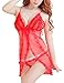 PHWOAR Babydoll Nightwear Sleepwear lingerie dress for women with g string Panty RS.299.00
