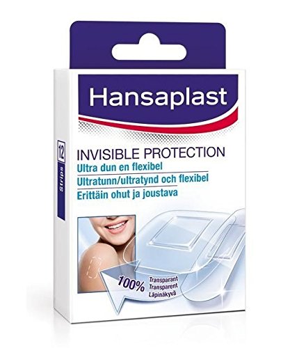 Hansaplast Invisible Protection 100% transparent Plaster 12 strips