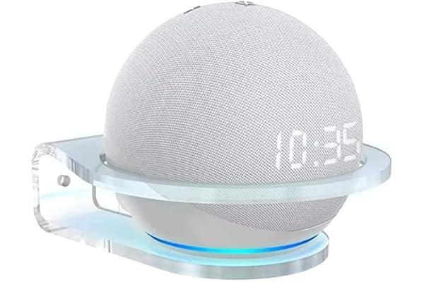Parikshit Sublimation Acrylic Alexa Echo Dot 4th & 5th Gen Speaker Stand Holder Wall Mount for Living Room Office Shop Note: Package Include Stand (Alexa Speaker is NOT Included)
