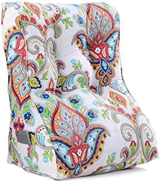 ANDEa Triangle Cushion, Bedside Pillow Sofa Pillow Waist Pad Backrest Office Waist Pillow Bed Pad Neckguard Pillow 45-55cm Originality ( Color : #4 , Size : 55*30*60CM )
