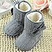 xhorizon TM FLK Baby Girls Kids Bow Knit Woolen Warm Soft Winter Toddler Boots Shoes Gift
