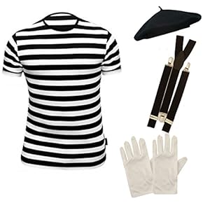 Disfraz de 4 piezas de francés