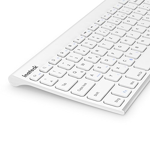 Inateck Wireless Bluetooth Tastatur| Wireless Keyboard aus Edelstahl| Standby-Laufzeit von bis zu 4 Monaten| Anwendung für Notebook / Laptop / Netbook/ Microsoft Surface Pro/ Android / Tablet PC/ Samsung Galaxy Tab und Bluetooth-fähigen Geräte| Weiß - 6