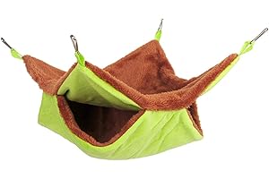 Yardwe Nido De Saco De Dormir De Felpa para Ardillas Hamaca Colgante Cálida para Petauros del Azúcar Cama De Felpa para Mascotas Suministros para Mascotas s