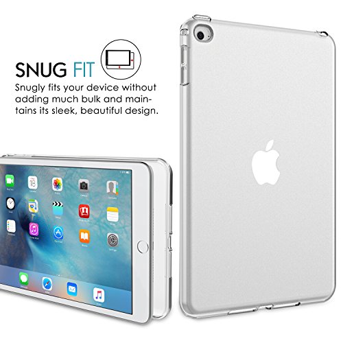 MoKo Hülle für iPad Mini 4 – Flexible TPU Schale Schutzhülle Hülle Case Cover Etui Tasche Bumper für Apple iPad Mini 4 2015 Genaration 7.9 Zoll IOS Tablet,Transparent - 7
