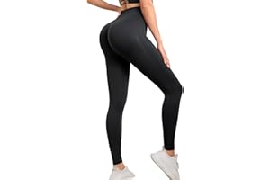 Neteson Legging de Sport Femme Push Up Opaque Taille Haute Pantalon de Yoga sans Couture Leggings Anti-Cellulite Pilates Fitness Jogging