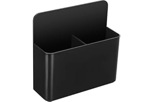 BIDPONDS Magnetischer Marker-Halter für Whiteboards/Kühlschrank/Kühlschrank, magnetischer Stifthalter, trocken abwischbar, mit anisotroper Magnetrückseite, schwarz