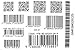 GGSELL 2012 latest new design new release Tattoo sticker waterproof black and white models barcode tattoo