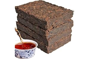 HELLOYOUNG Alter Puer Tee 250g (0.55LB) Puerh Tee Ziegel Schwarzer Tee Grünes Essen Pu'er Tee Chinesischer Tee Reifer Tee shu cha gesundes Essen Pu-erh Tee Alte Bäume Pu Erh Tee gekochter Tee Roter Tee