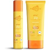 Aqualogica Glow+ Dewy Sunscreen SPF 50 PA++++ with Papaya & Vitamin C | For Oily, Combination & Dry Skin Type | UVA/B & Blue