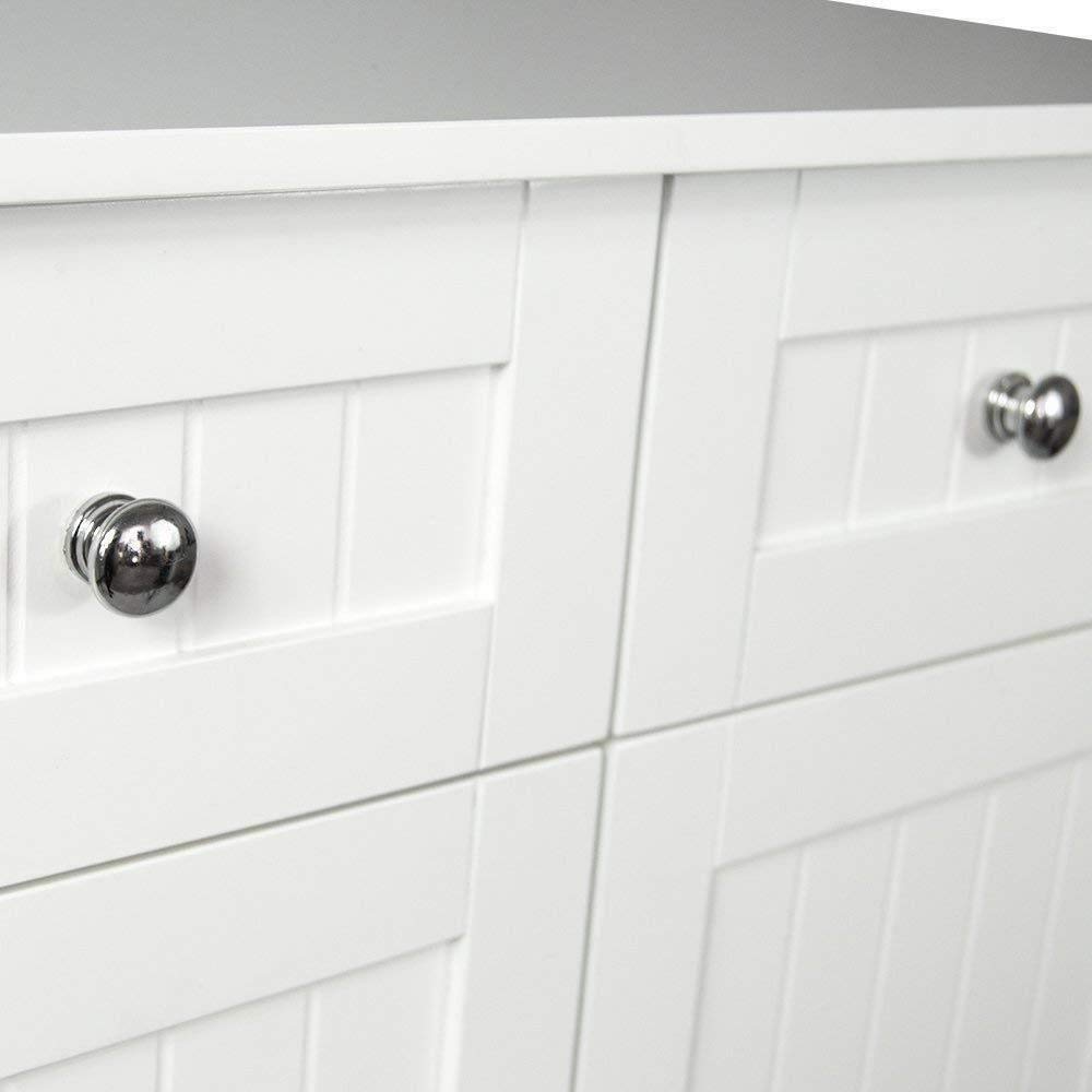 Generic-Oard-FloorTorage-Cupbo-Armoire-de-Salle-de-Bain-2-tiroirs-Meuble-de-Rangement-2-Portes-Plancher-2-tiroirs