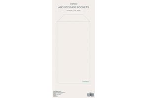 Craftelier - Sobres Plástico Transparente para Organizar Sellos, Troqueles, Pegatinas y otros Materiales y Accesorios de Scrapbooking y Manualidades | Incluye 20 Sobres de 6" x 13" (15,24 x 33,02 cm)