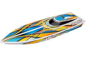 Traxxas RC Blast Speed Boot + Akku, 12V-Lader weiß/orange