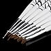 Nail Art Dotting Brushes,UV Gel Carving Designing Drawing Painting Detailing Embossing Liquid Powder DIY Brushes Kit
