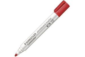 STAEDTLER 351-2 pennarelli per lavagna bianca Lumocolor, rosso, 1 pezzo