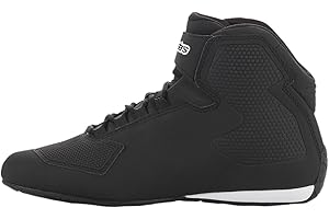 Alpinestars NC, Zapatos para Moto Hombre, Negro Y Amarillo, 41 EU