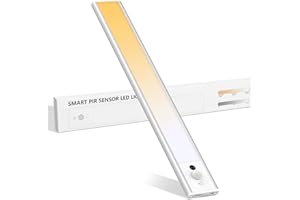 Mycket Luce Armadio126 LED con Sensore, 3 Temperature di Colore Dimmerabile, Luce Notturna con Onda Della Mano Attivata, USB-C Ricaricabile, Luce Notturna Lampada per Cucina Guardaroba Armadi
