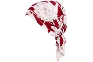 Locisne Women's Printed Head Scarf, Turban, Headwear, Chemo Beanie Scarf, Headwear for Cancer, Chemo, Hair Loss