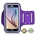 Produktbild Act Wasserfestes Sport-Armband –LEBENSLANGE GEWÄHRLEISTUNG – Mit Schlüsselhalter, Kabelfach, Kartenhalter für iPhone 7/6/6S,Galaxy S6/S5/S4,iPhone 5/5C/5S bis 5.1 Inch ( Lila 6Plus/ 6s Plus)