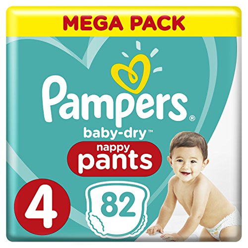Pampers - Baby Dry Pants - Couches-culottes Taille 4 (9-15 kg) - Mega Pack (x82 culottes)