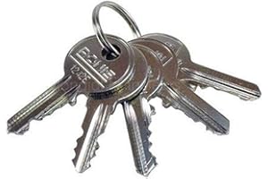 Trousseau de 5 clés normalisées de sécurité