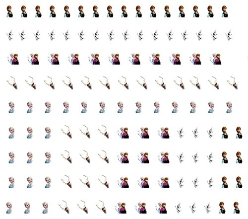 Extra Small Frozen 0.5cm Water Nail Decals Art