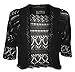 Ladies Crochet Knitted Bolero Shrugs Womens Short Sleeve Cropped Cardigan Tops
